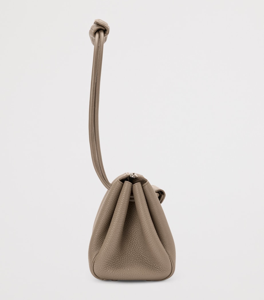 Small Grained Leather Madrid Shoulder Bag TAUPE Image 4