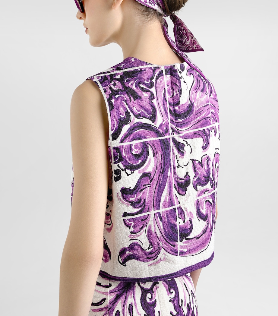 Majolica Print Top HP5DQ-MIX MAIOLICA L Image 4