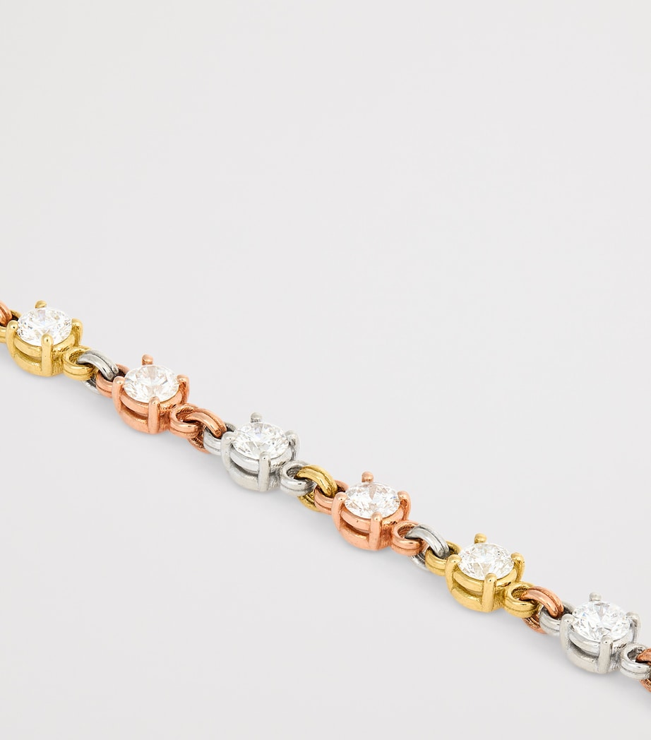 Mixed Gold and Diamond Aysa Bracelet MIXED GOLD Image 3
