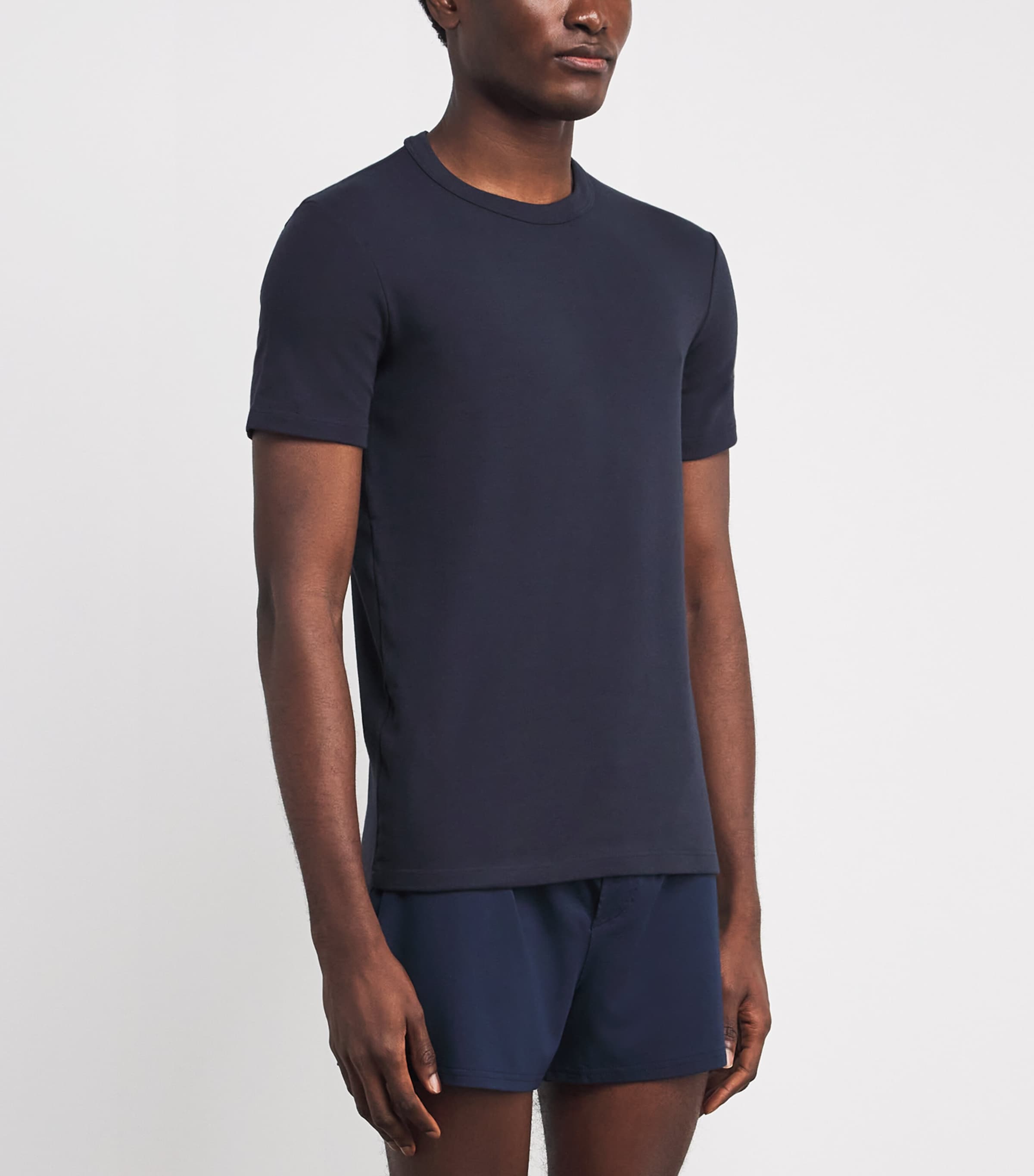 Stretch-Cotton T-Shirt 408 MIDNIGHT BLUE Image 3