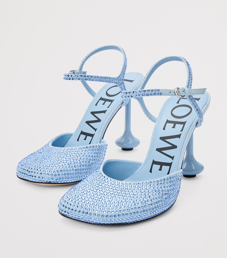 Embellished Ankle-Strap Toy Pumps 90 BABY BLUE Image 2