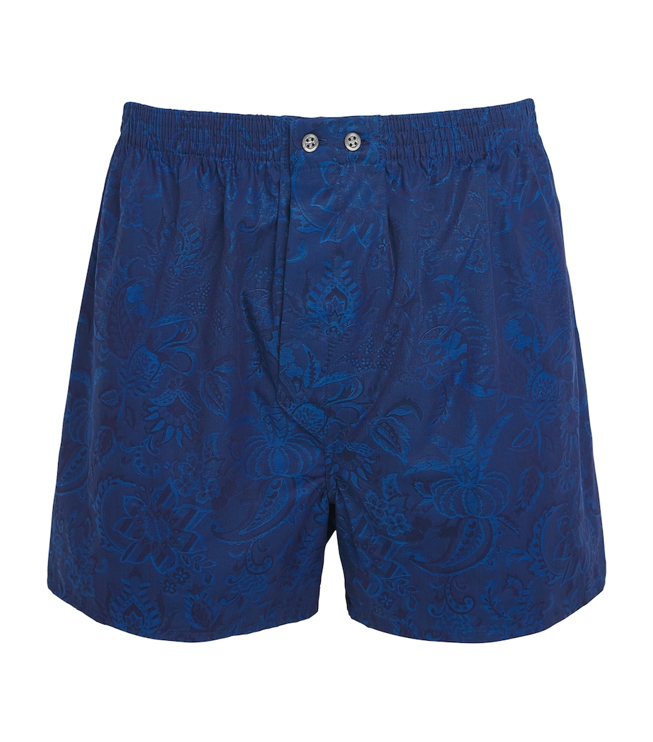 Cotton Traditional Boxers NAVY Image 1