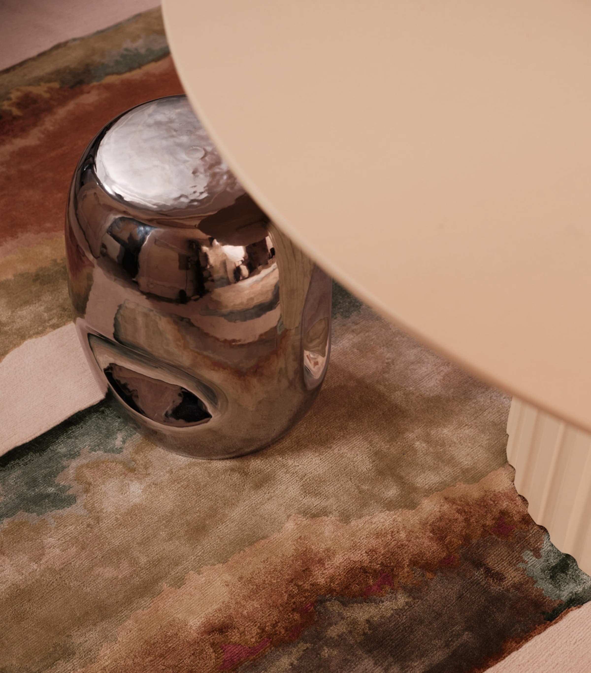 Wool-Silk Tili Sea Rug (2.74m x 1.83m) MULTICOLOUR Image 5