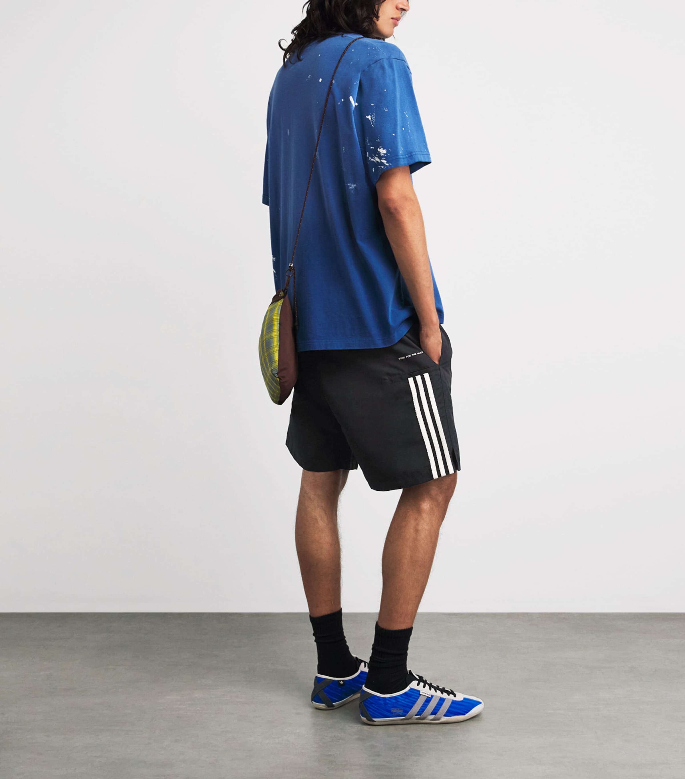 adidas Mens x Song for the Mute Drawstring Shorts Black Image 2