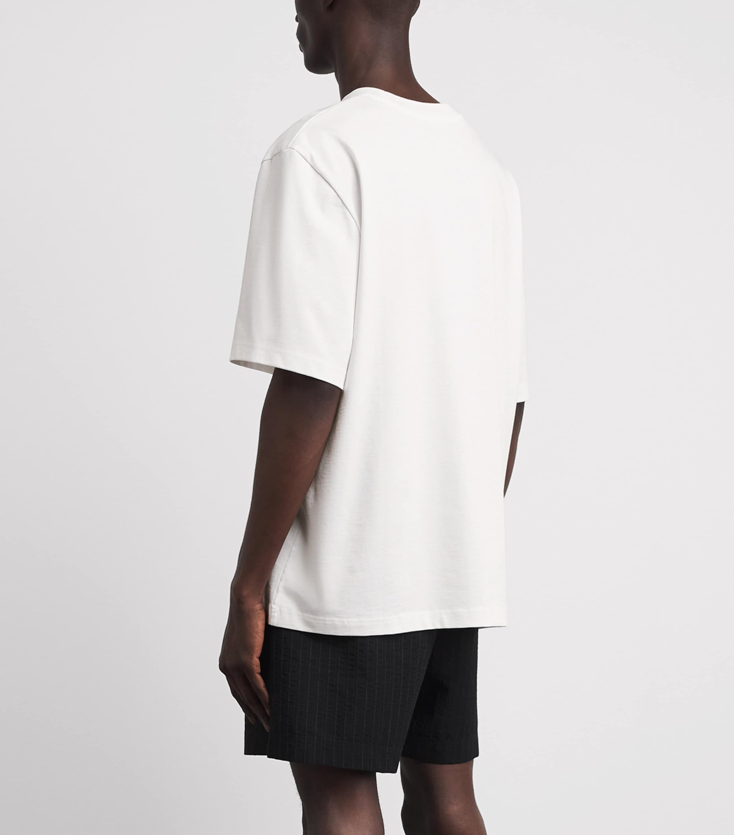 Studio Nicholson Mens Cotton Bric T-Shirt Optic White Image 5