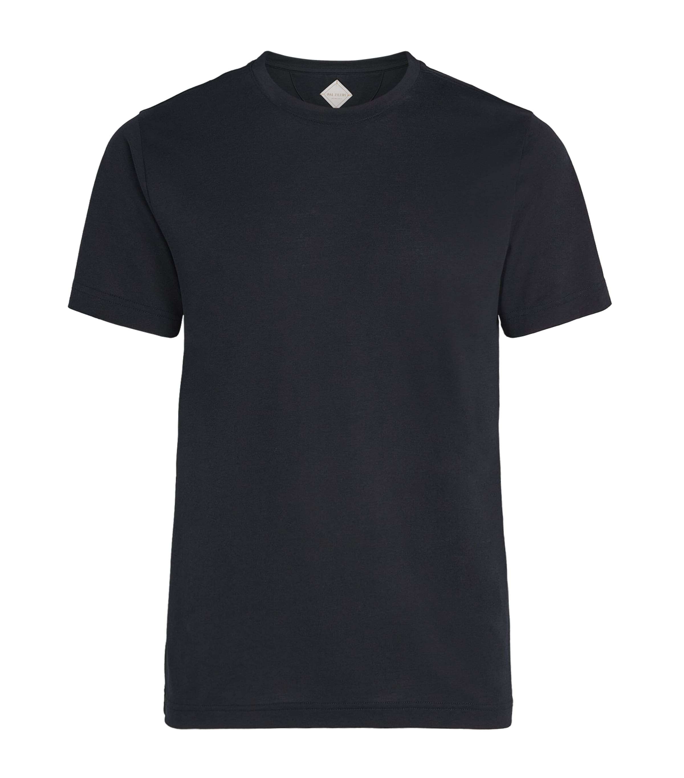 Pal Zileri Mens Cotton T-Shirt Navy Image 1