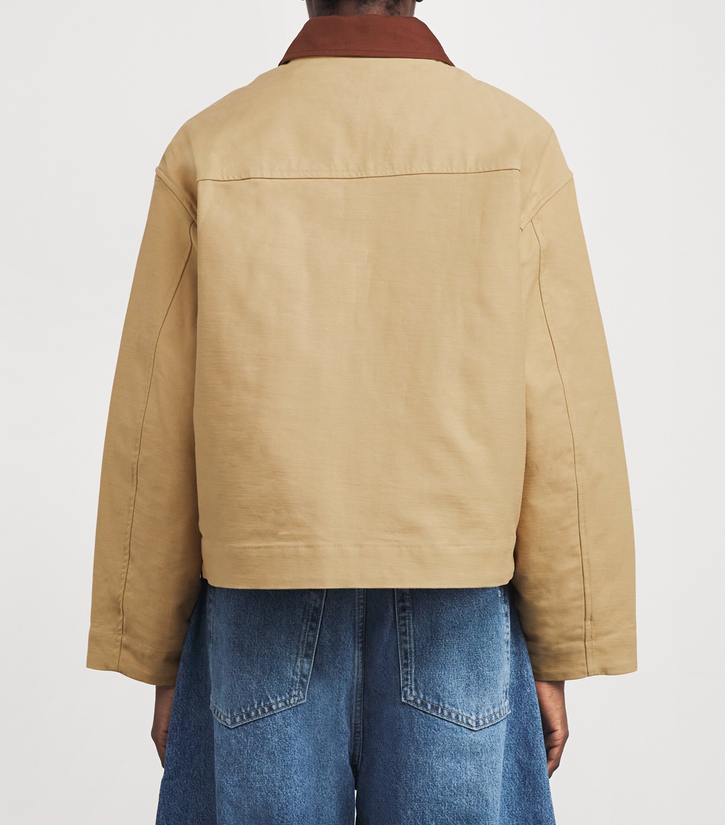 Cropped Nonie Jacket BEIGE Image 4
