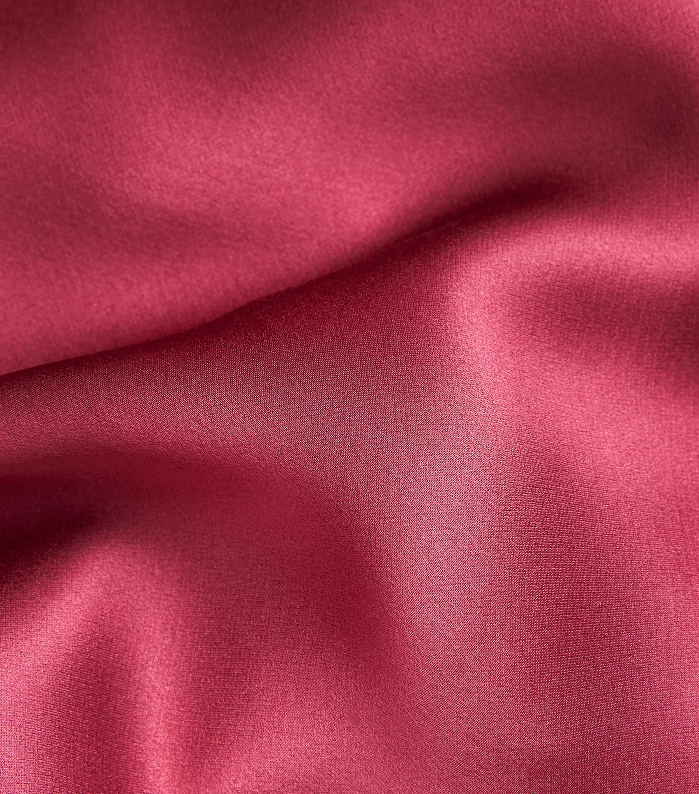 Carine Gilson Womens Silk Long Hanae Robe Rubis Red Image 6