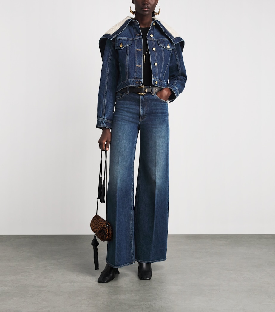 Ulla Johnson Womens Valory Flared Jeans Nile Image 2
