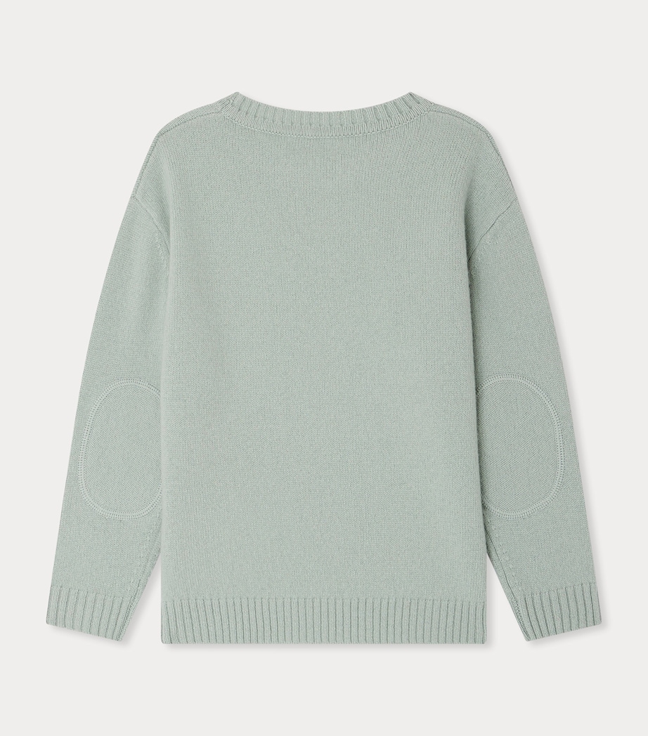 Wool Jason Sweater (4-8 Years) BLEU AQUA Image 2