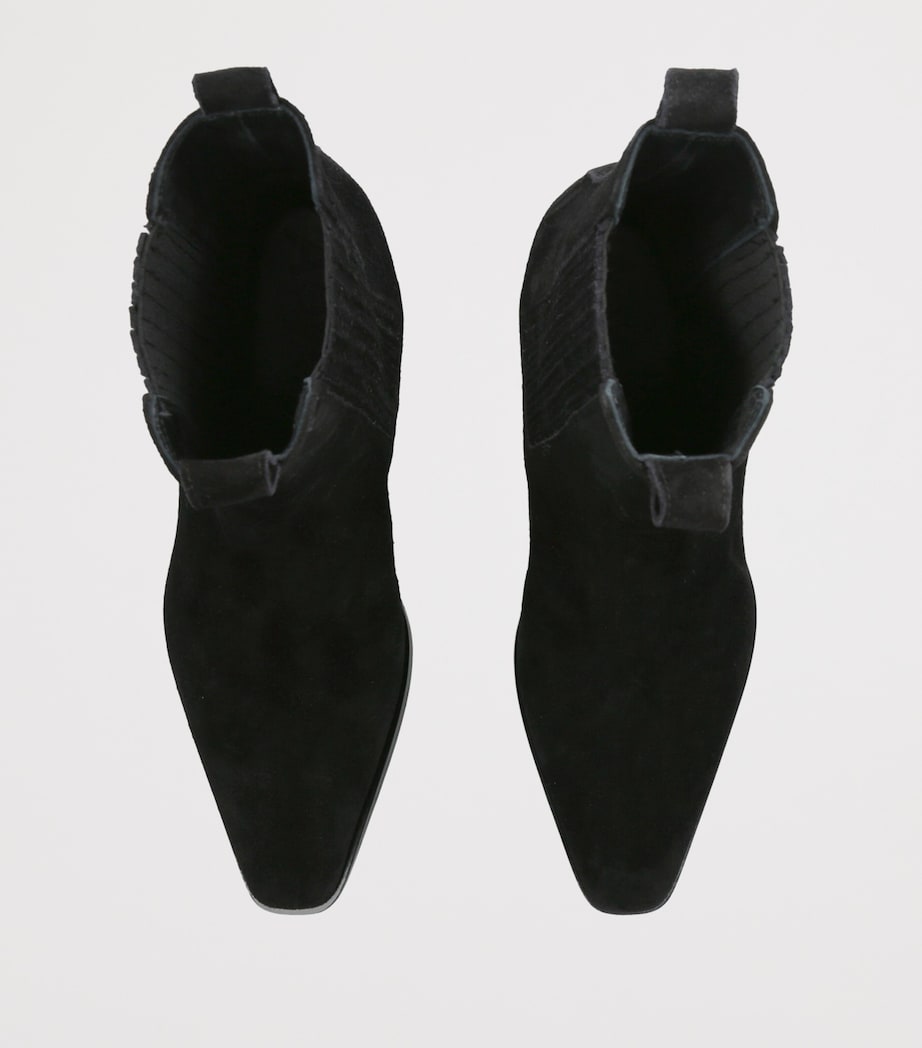 aeyde Suede Agata Ankle Boots 40 Black Image 3