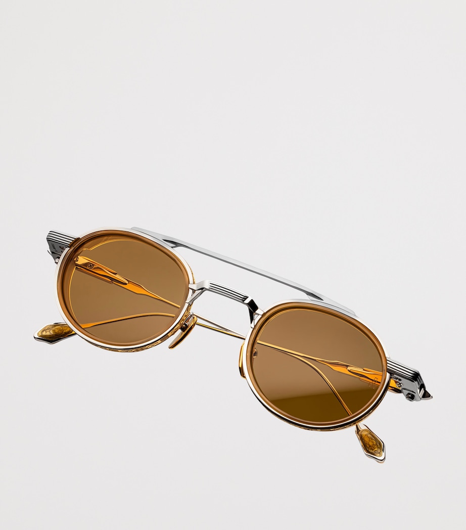 Jacques Marie Mage Metal Livingston Round Sunglasses Maxi Image 3