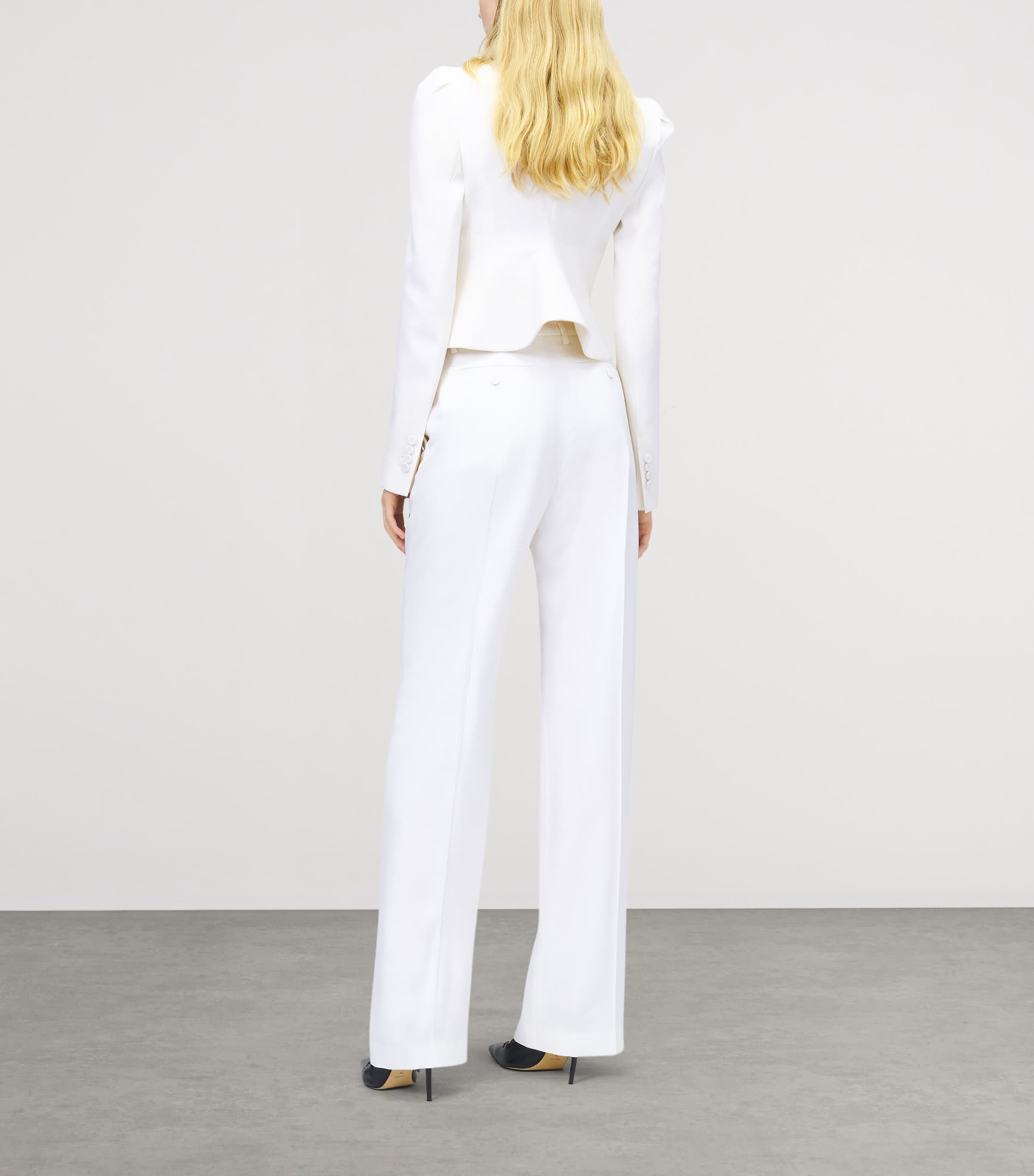 Wool Cropped Blazer 9016 Image 5