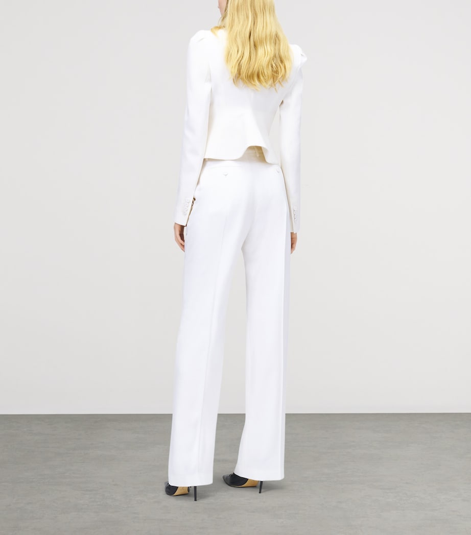 Wool Cropped Blazer 9016 Image 5