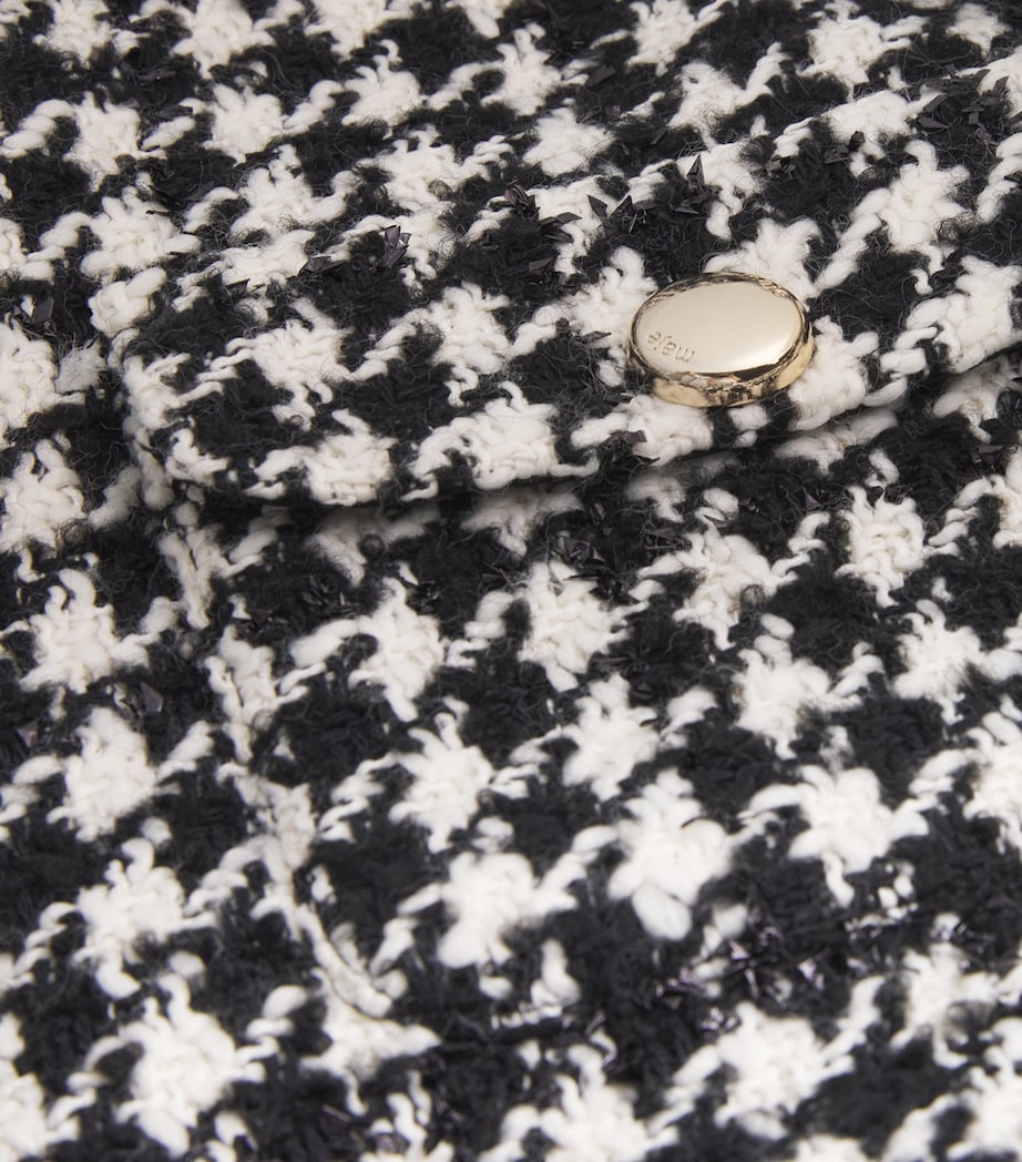 Tweed Houndstooth Jacket WHITE / BLACK Image 5