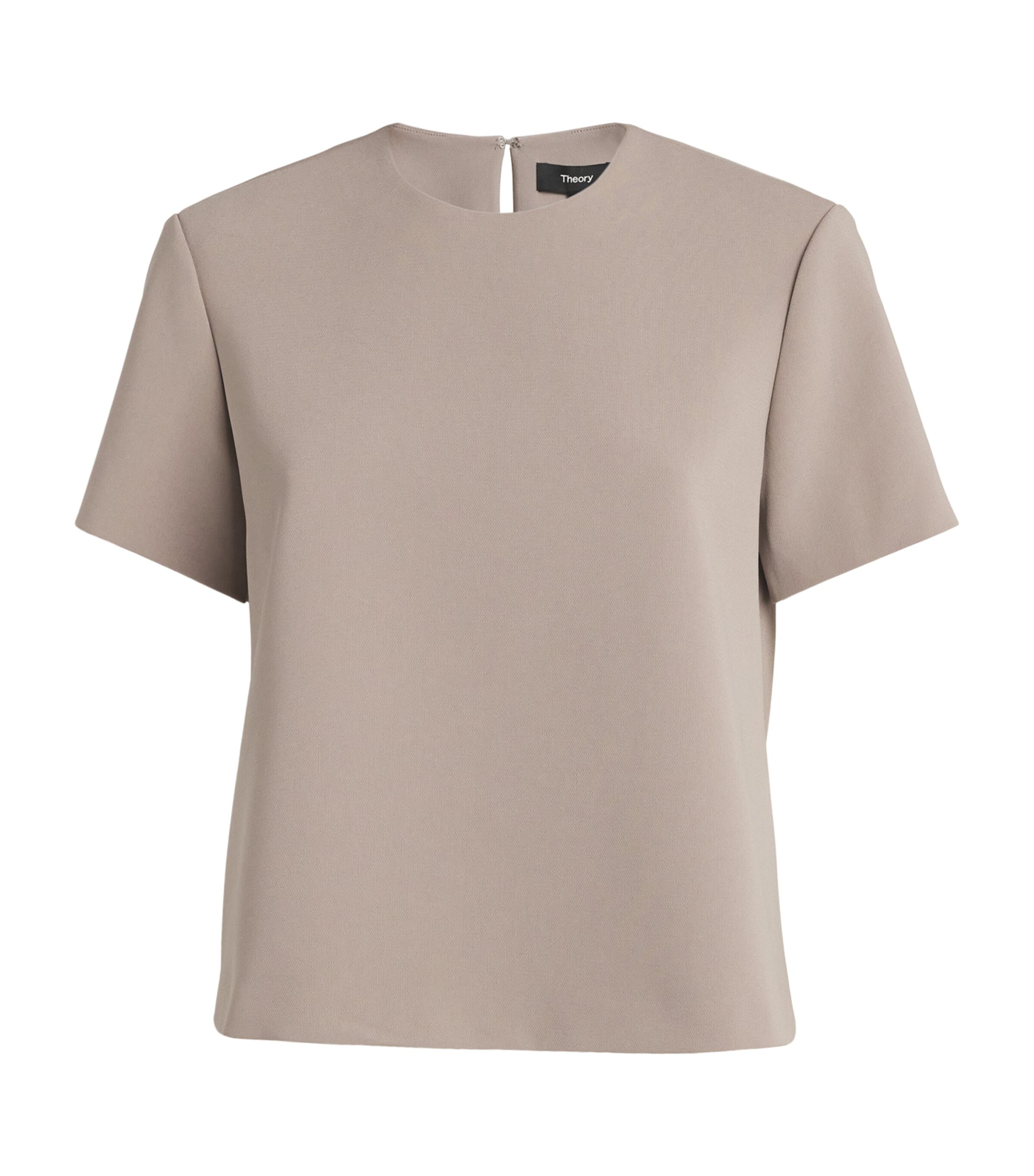 Theory Admiral Crepe Blouse In Brown