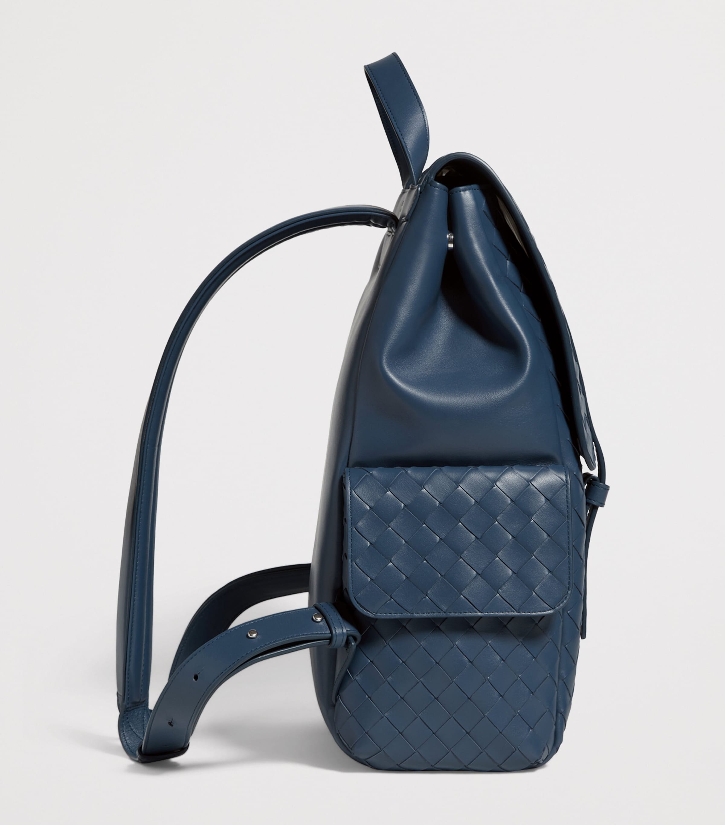 Bottega Veneta Leather Intrecciato Back-To-School Backpack Image 3