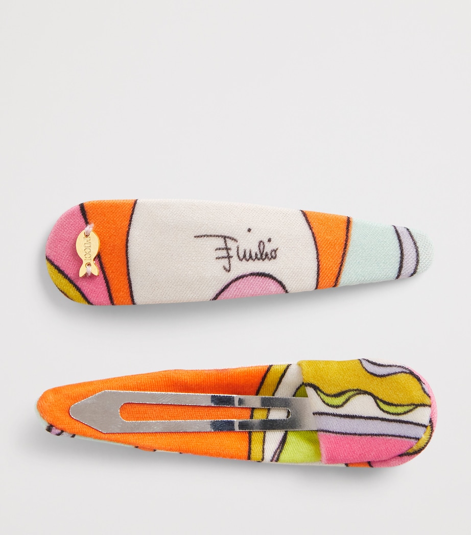 PUCCI Printed Hair Clips (Set of 2) Image 2
