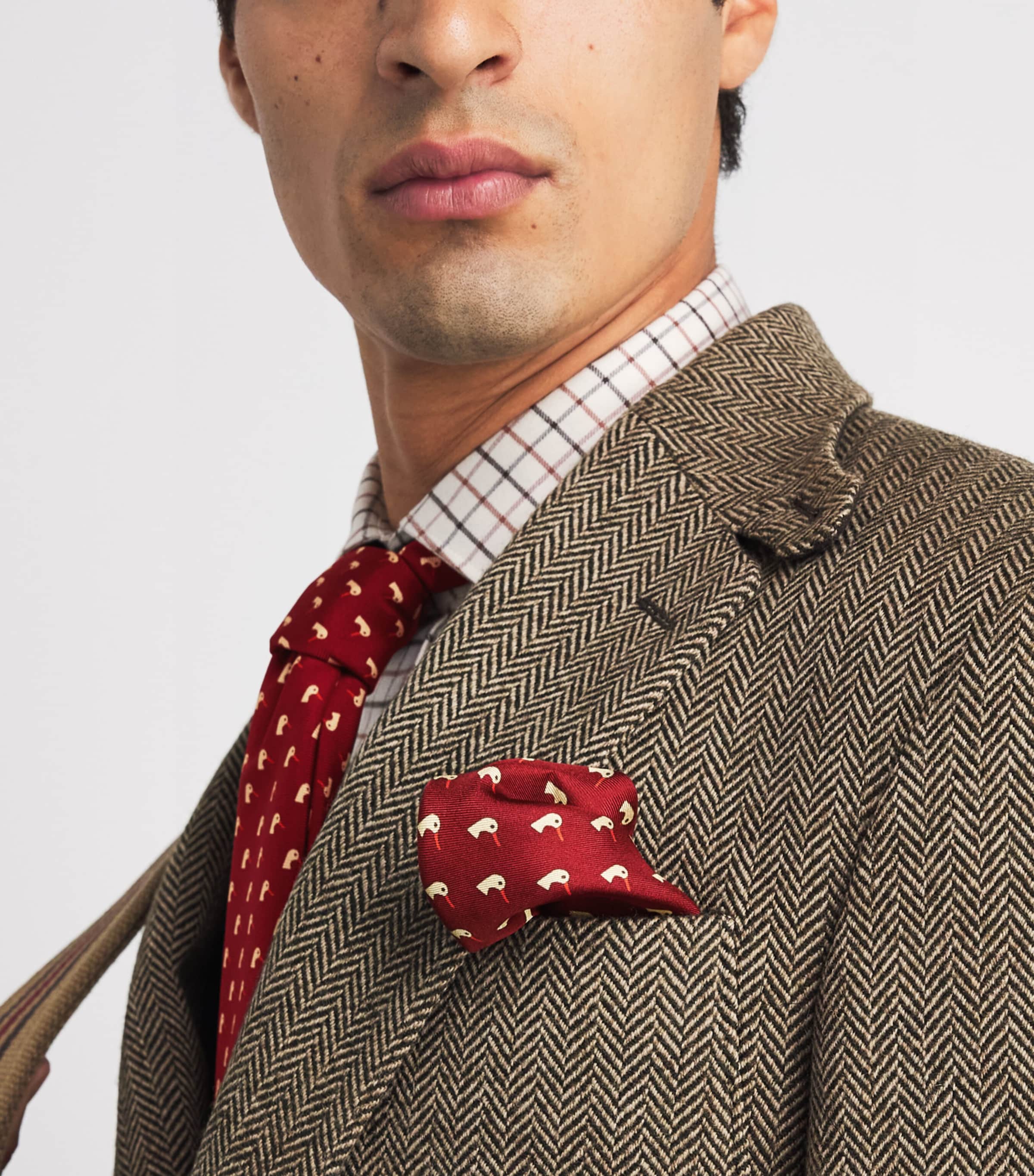 Purdey Silk Dapper Duck Pocket Square Drr Image 2