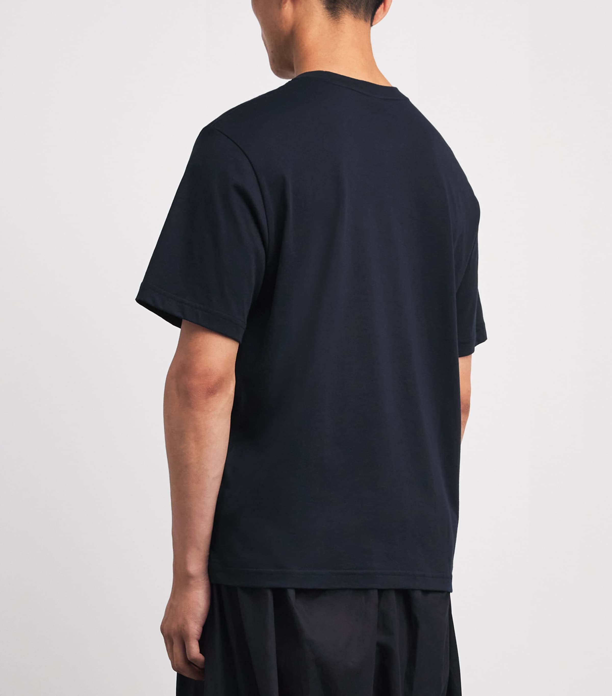 Moose Knuckles Mens Cotton Logo Yul T-Shirt Navy Image 5
