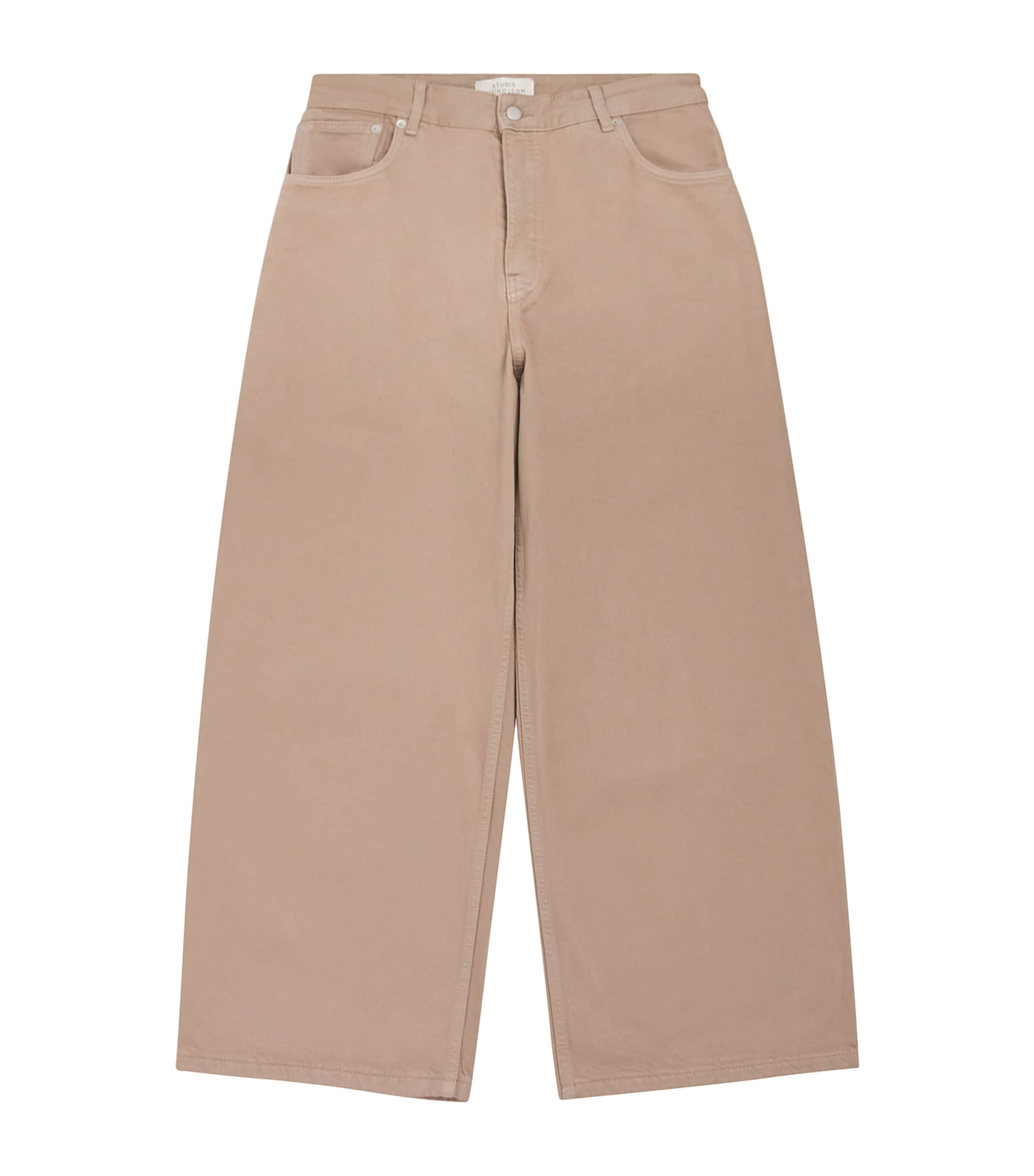 Studio Nicholson Wide-leg Paolo Jeans In Beige