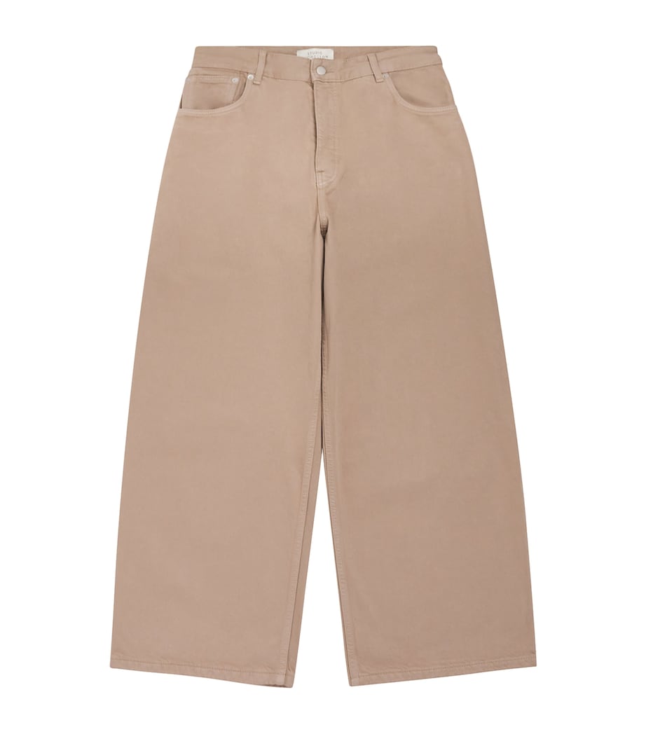 Wide-Leg Paolo Jeans FAWN Image 1