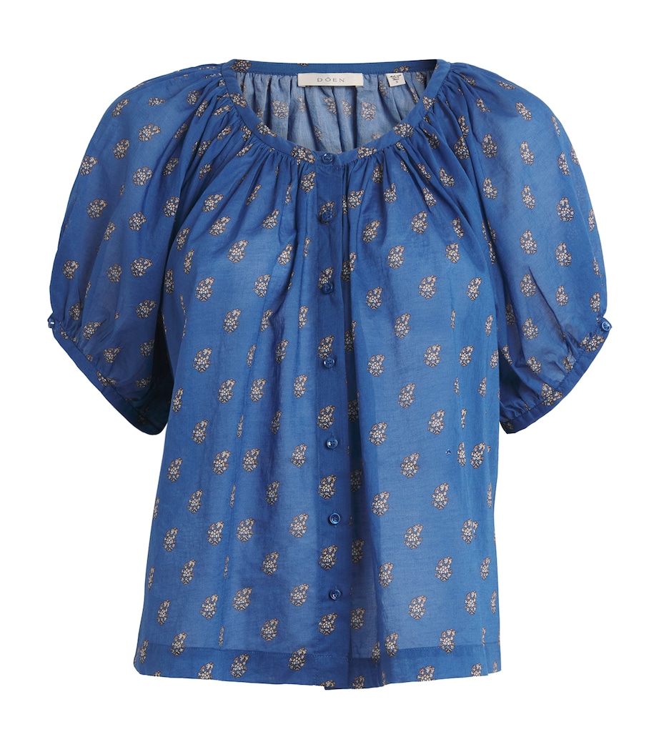 DÔEN Womens Paisley Print June Blouse Eartha Paisley Image 1