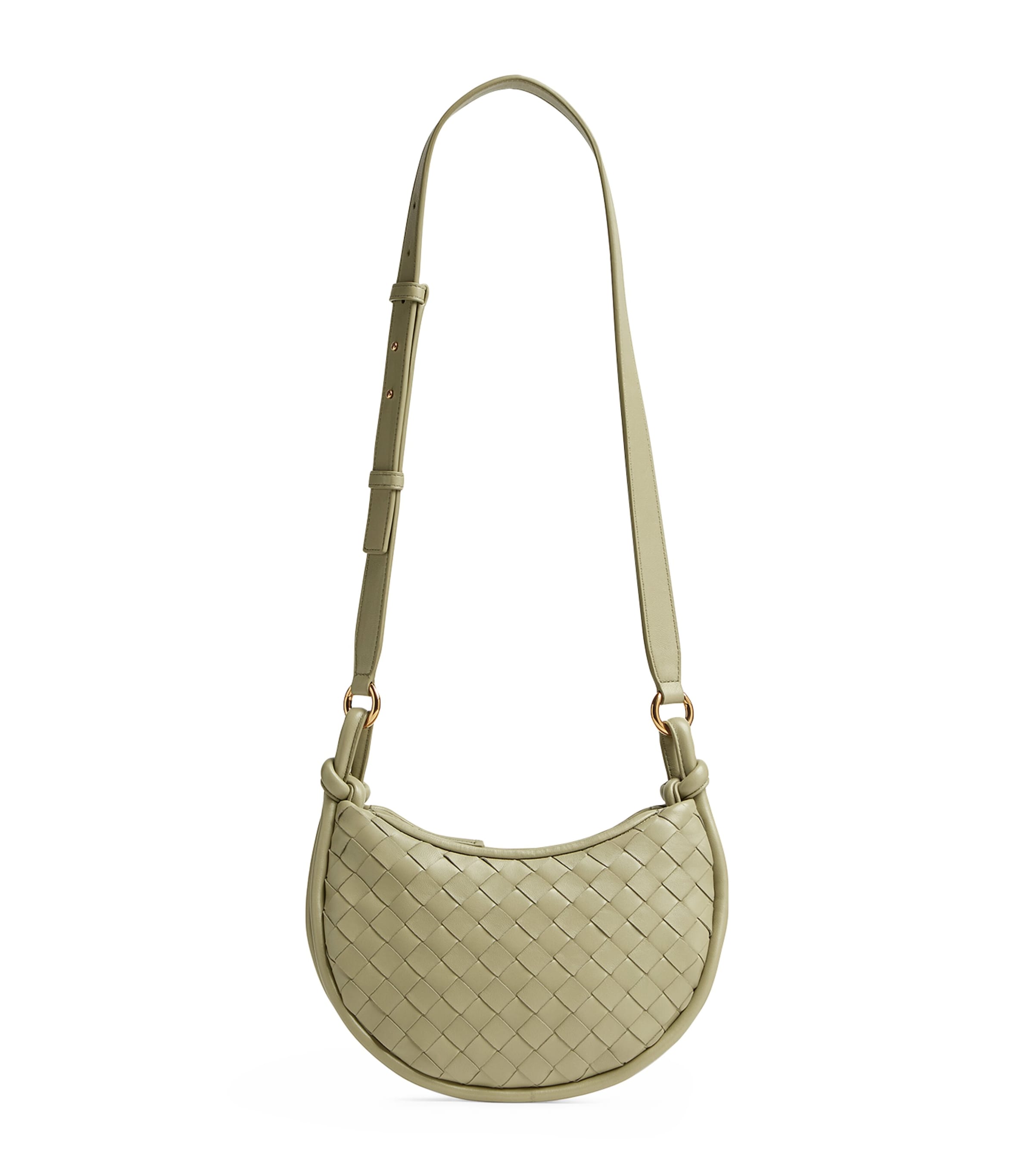 Shop Bottega Veneta Gemelli Cross-body Bag In Grey