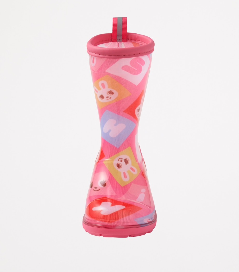 Rabbit Print Rain Boots 8 Image 4