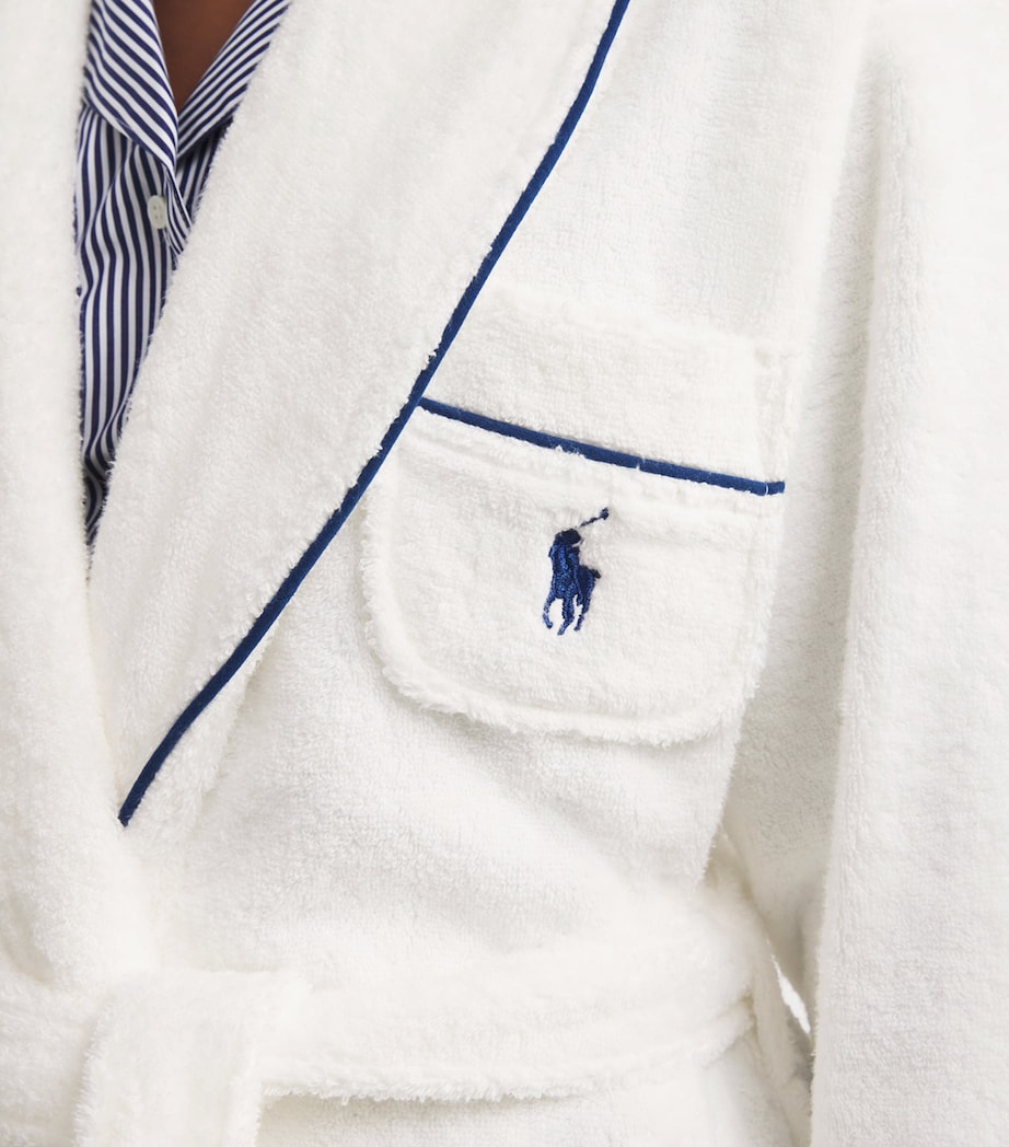 Cotton Terry Robe WHITE CLOUD Image 6