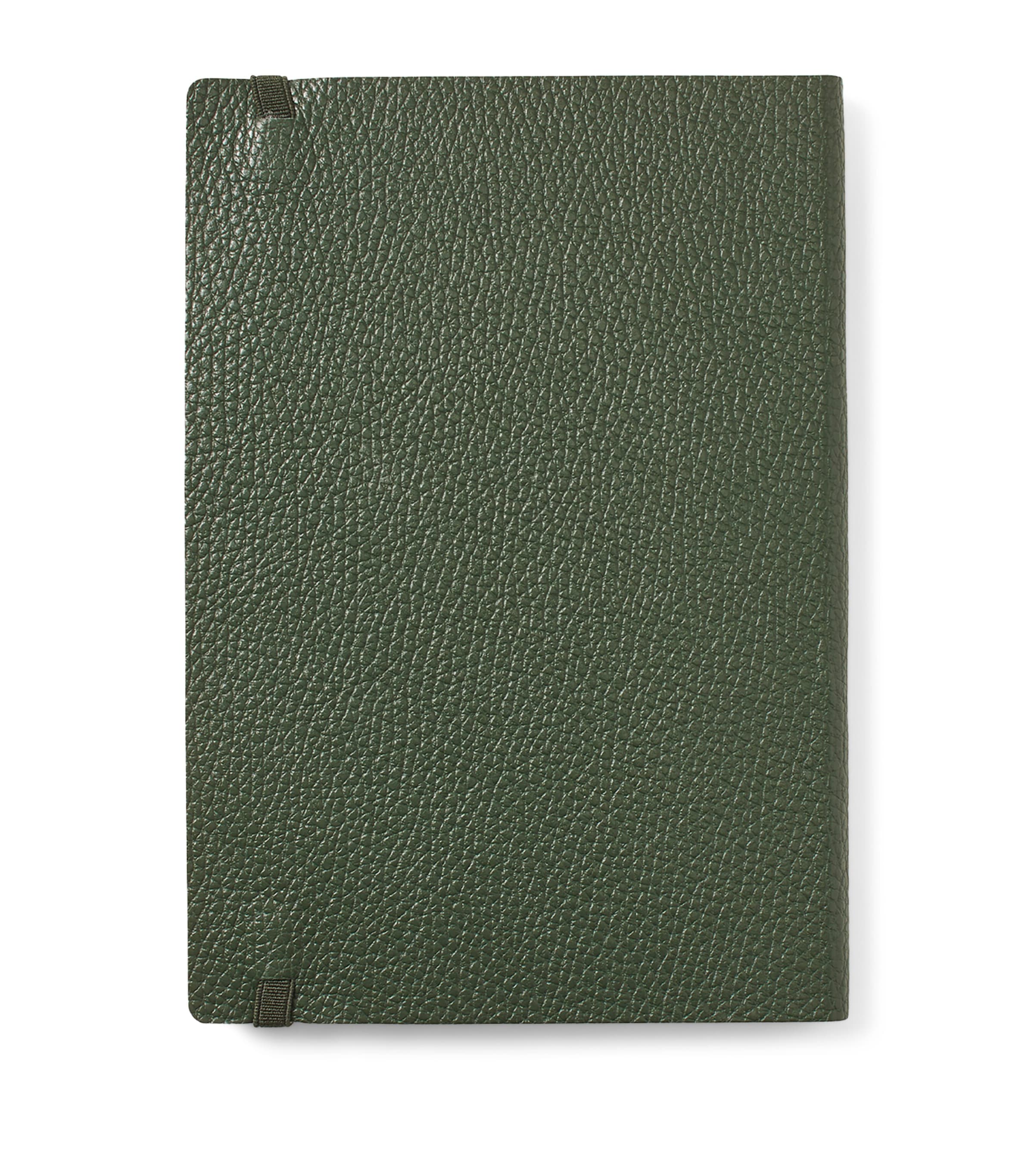 Grained Leather Bound A5 Notebook EVERGREEN Image 3