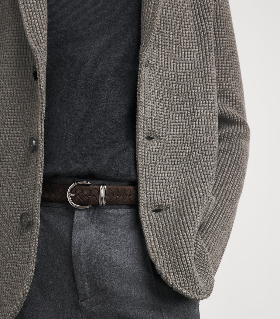 Maurizio Baldassari Mens Virgin Wool Brenta Shacket Lunar Rock Grey Image 3