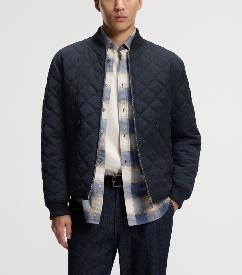 BOSS Mens Water-Repellent Quilted Jacket Image 2