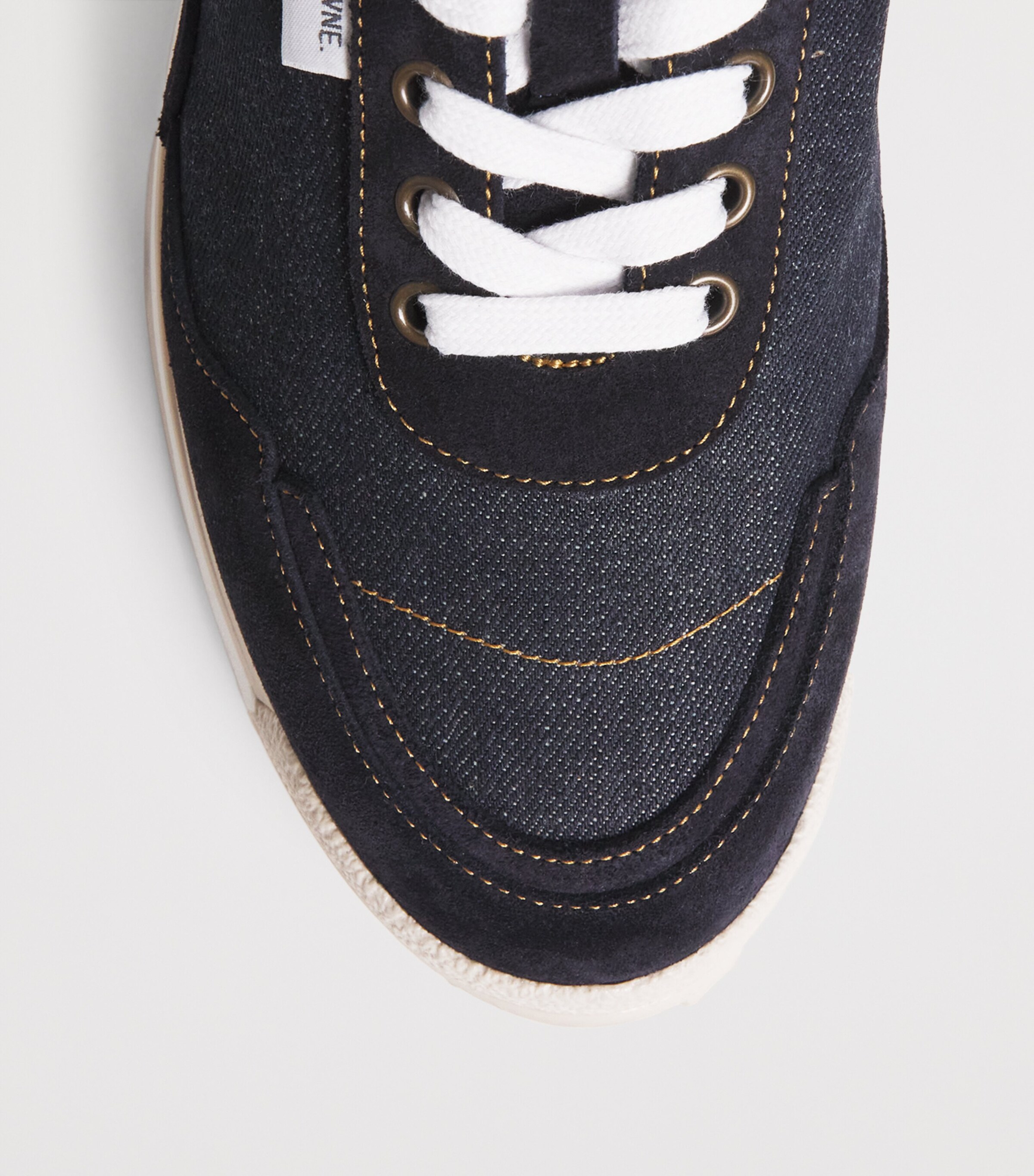 Thom Browne Denim Alumni Sneakers Navy Image 6