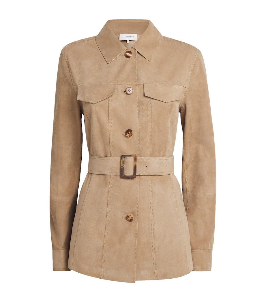 Suede Belted Jacket OAT Image 1