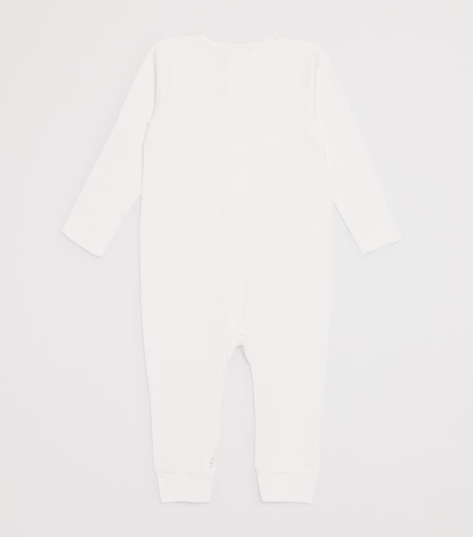 Bamboo-Cotton Clever Zip Sleepsuit WHITE Image 2