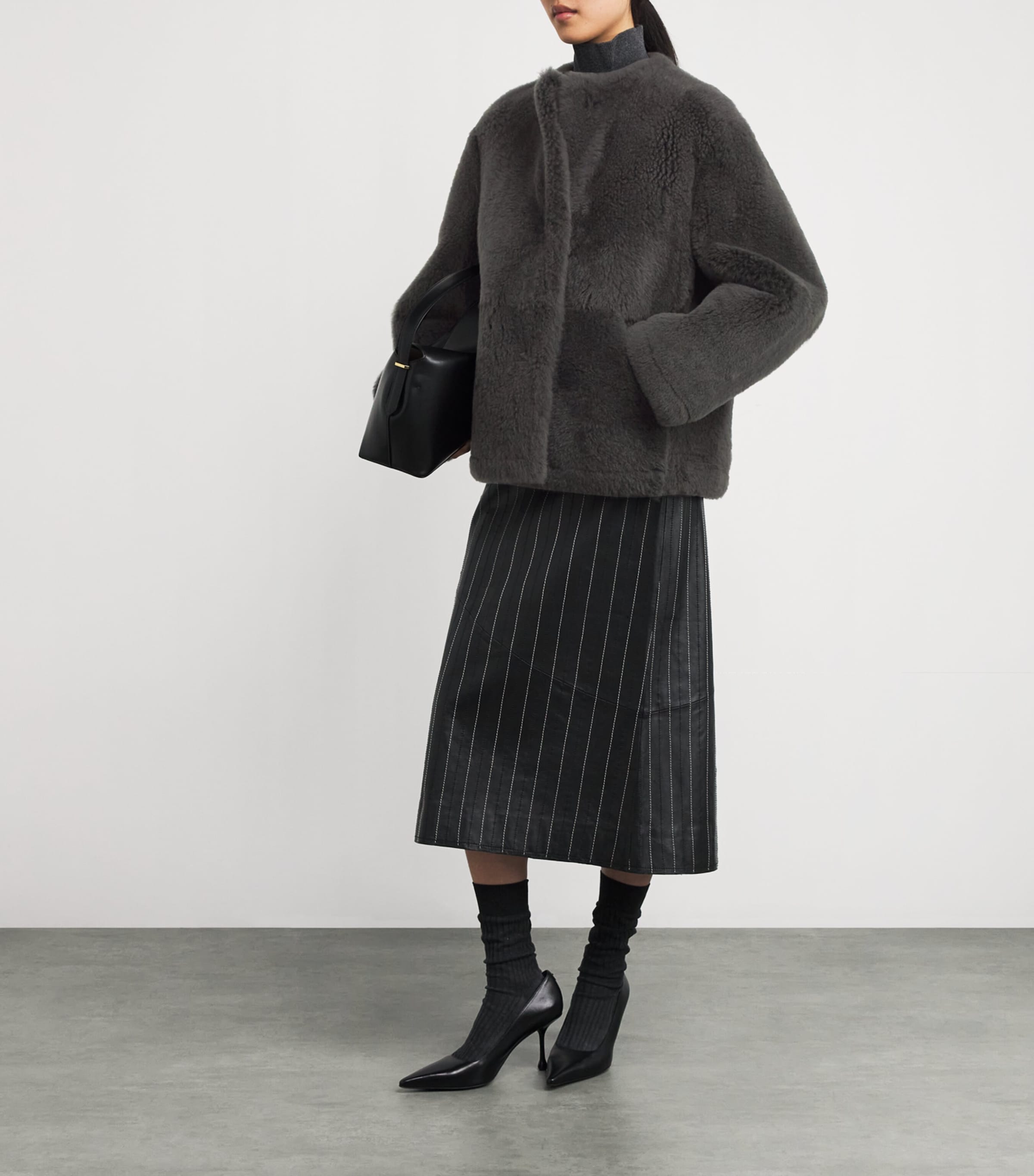 Shearling Jacket GREEN Image 2