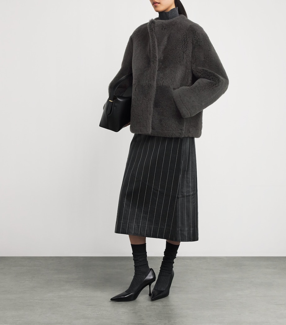 Shearling Jacket GREEN Image 2