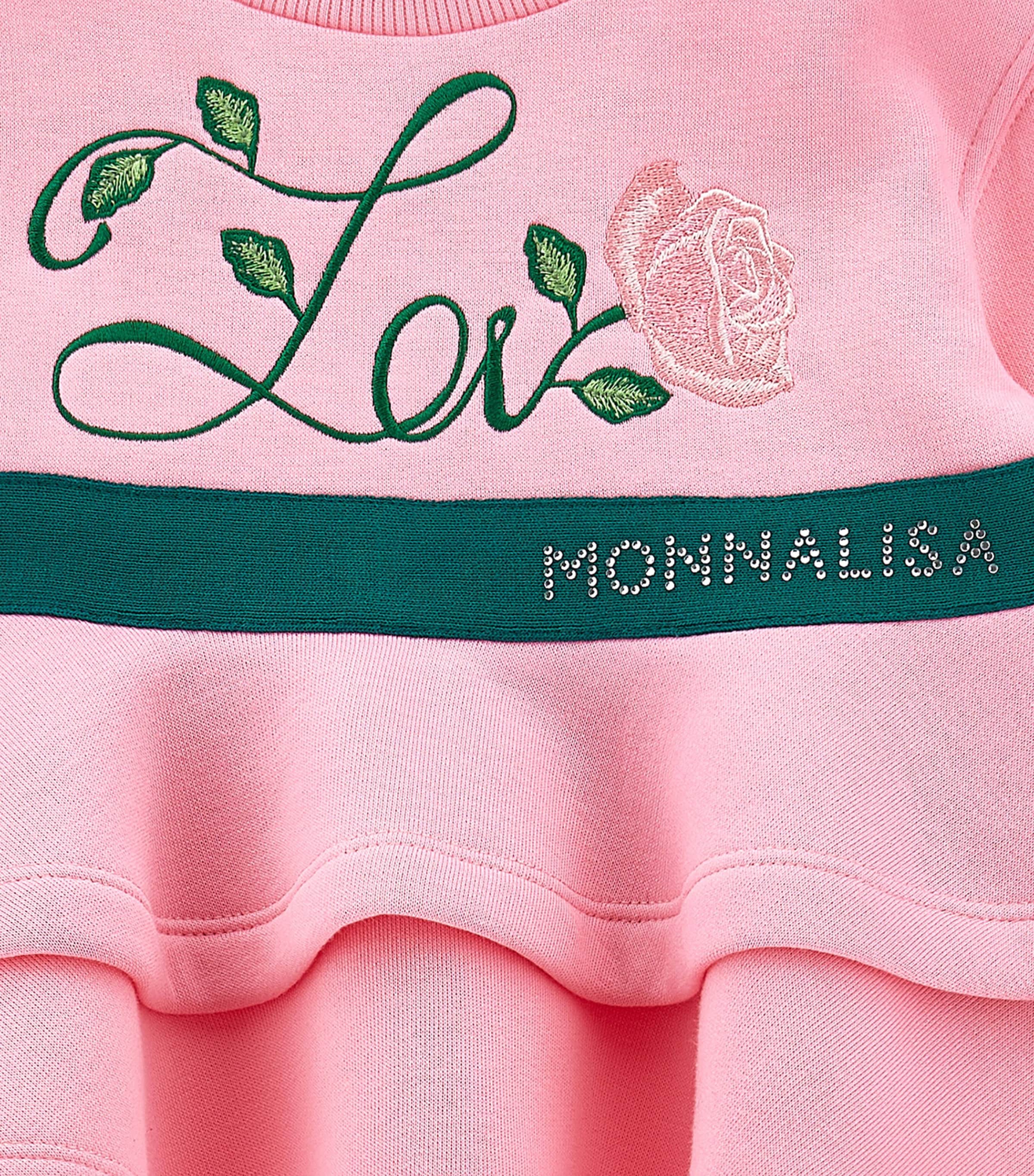 Cotton-Blend Sweatshirt and Sweatpants Set (2-12 Years) ROSA PEACH Image 4