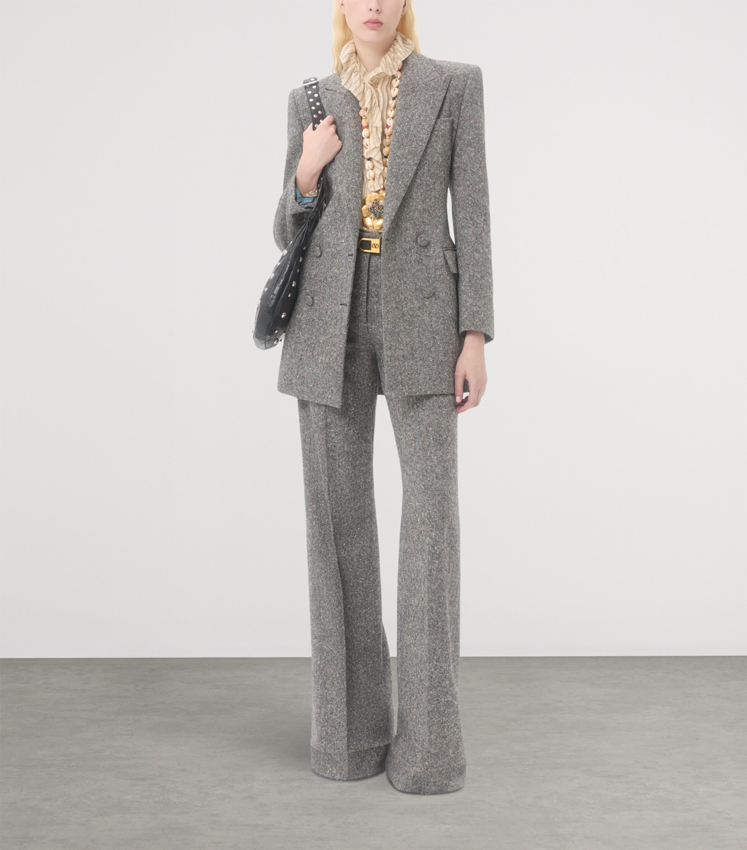 Virgin Wool-Blend Pea Coat 0AN Image 4