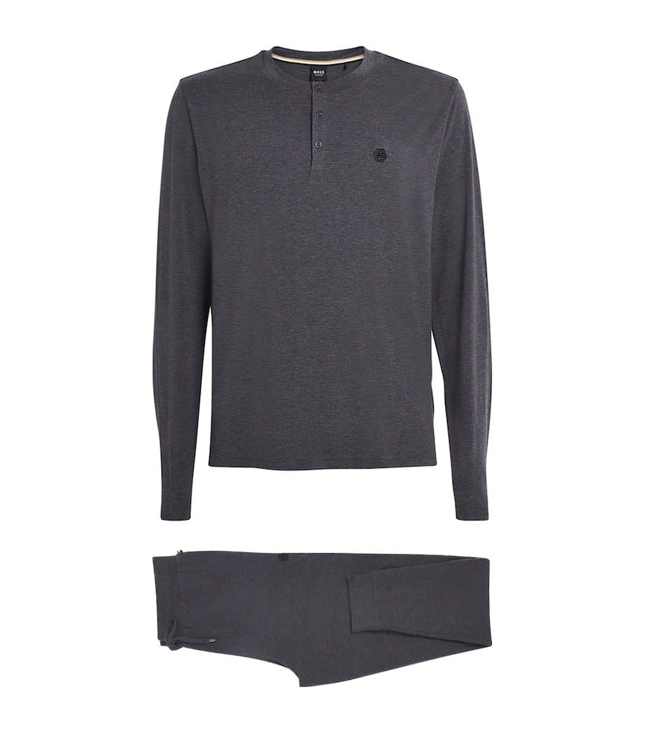 Long-Sleeve Pyjama Set 039-MEDIUM GREY Image 1