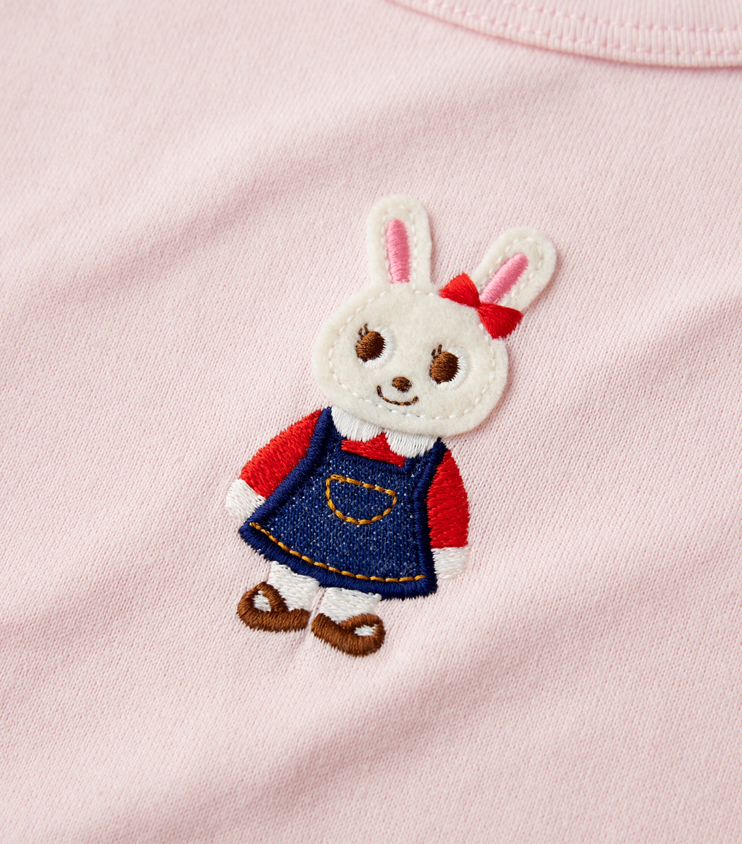 Miki House Cotton Bunny Appliqué T-Shirt (2-5 Years) Image 4
