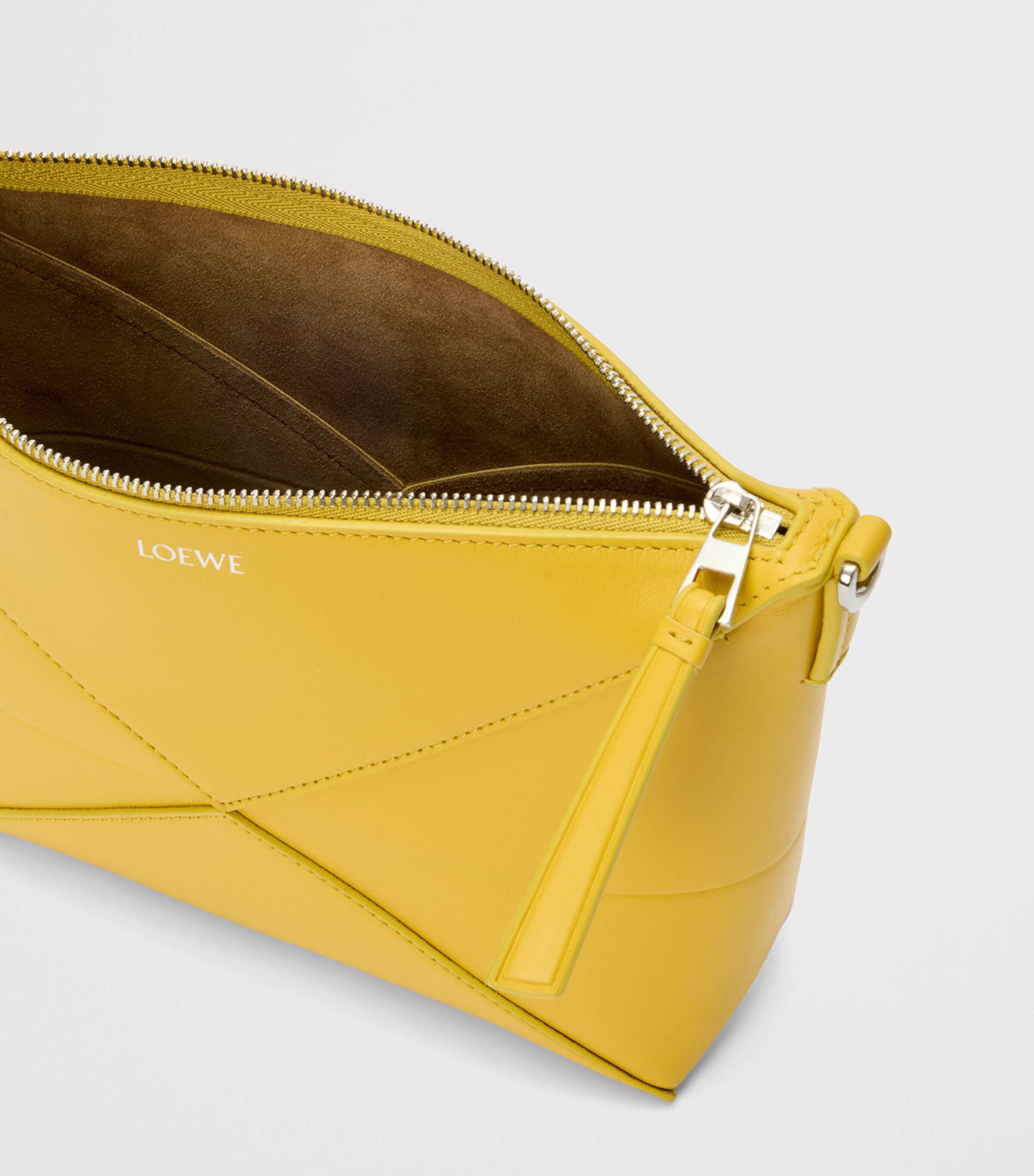 クラッチバッグ LOEWE PUZZLE FOLD YELLOW CLUTCH BAG Loewe Puzzle Fold Clutch in Yellow | Lyst