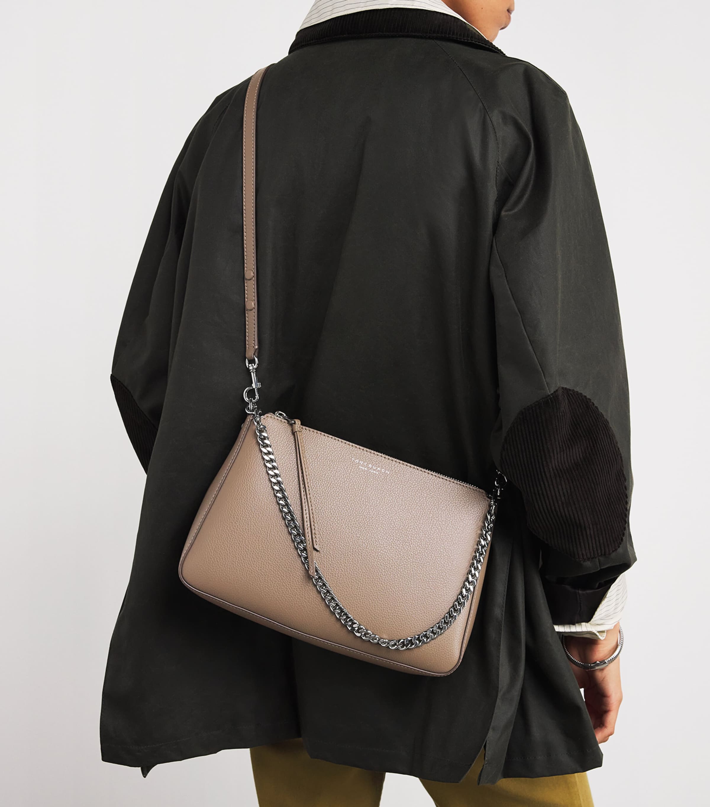 TORY BURCH Perry ショルダーバッグ Tory Burch Brown Leather Perry Shoulder Bag | Harrods US