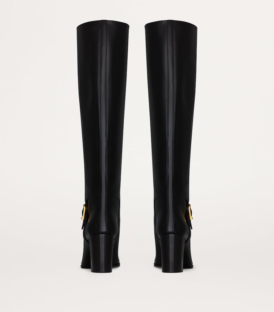 Leather Knee-High Boots 75 1000 Image 3