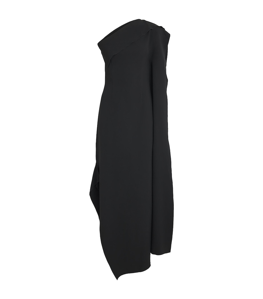FFORME Womens Asymmetric Andie Maxi Dress Black Image 1