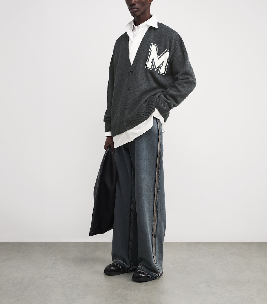 Wool Varsity Cardigan 855M Image 2