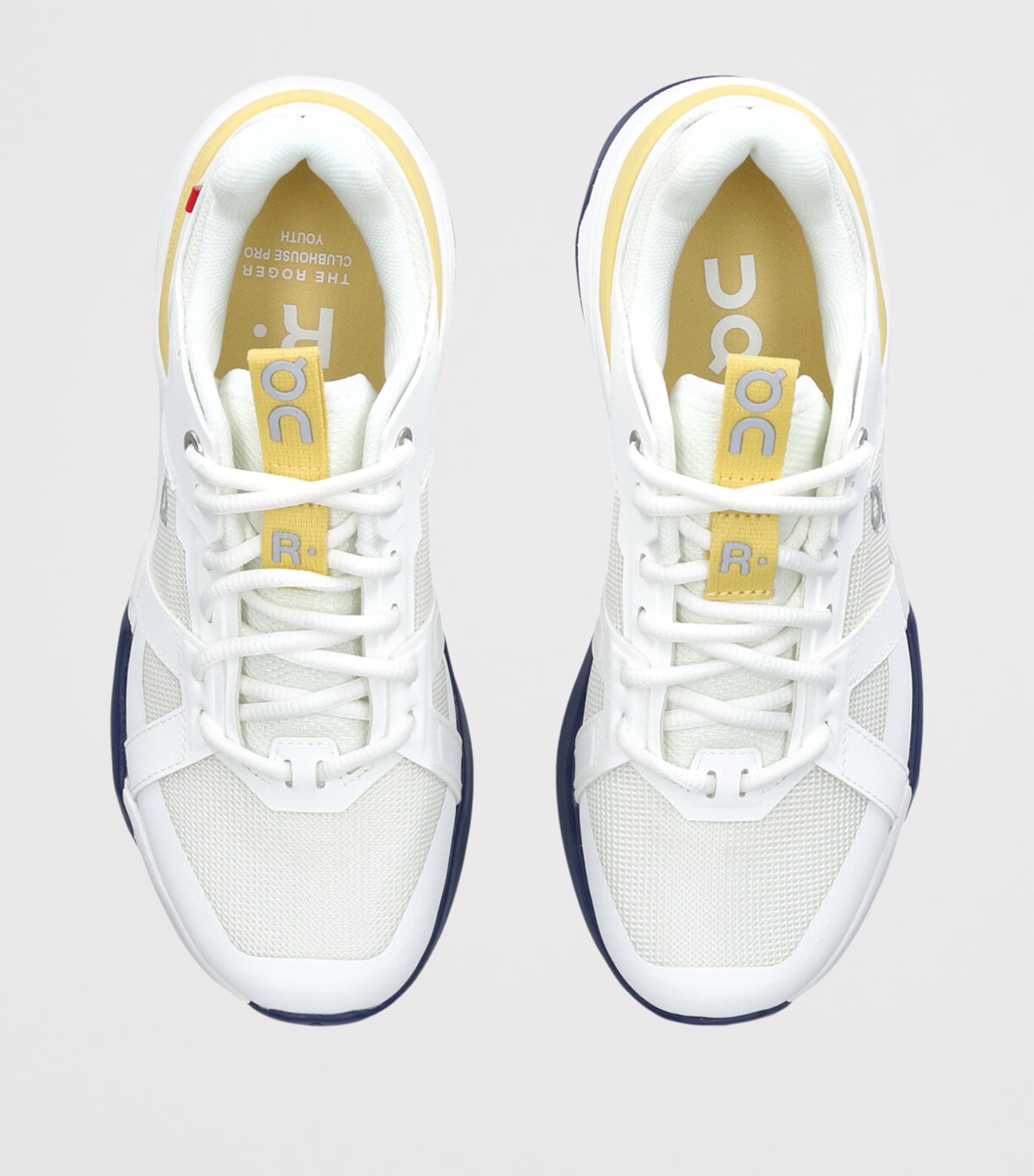 Roger Clubhouse Pro Youth Trainers WHITE/NAVY Image 4