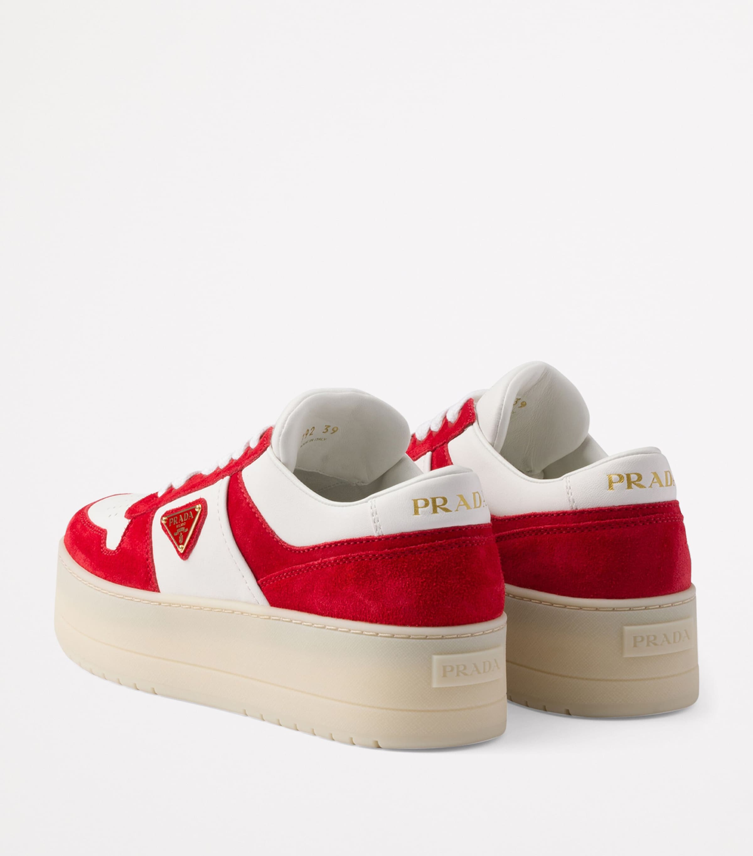 Prada Suede Platform Downtown Sneakers 50 Image 4