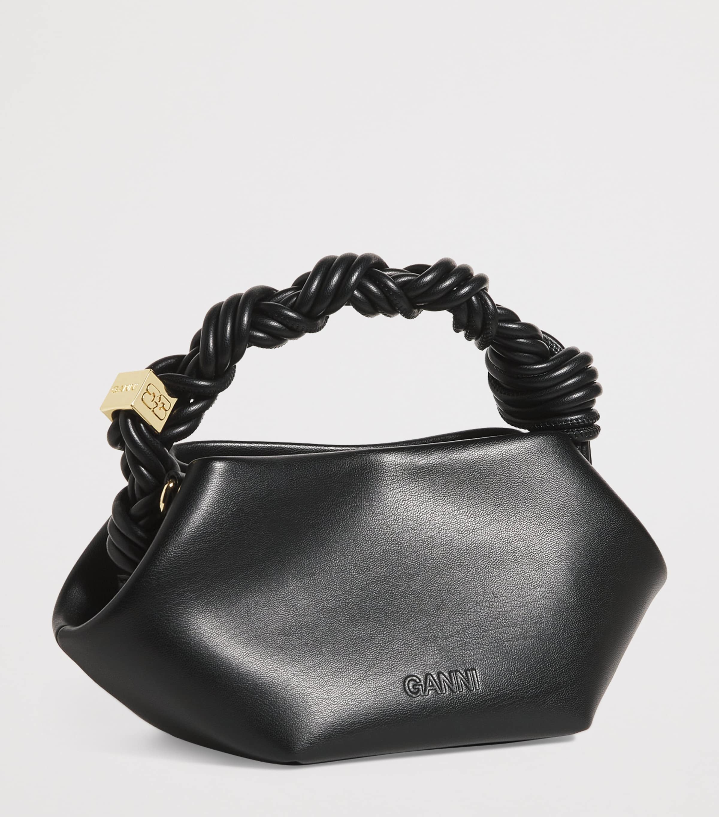 GANNI Mini Bou Top-Handle Bag Black Image 3